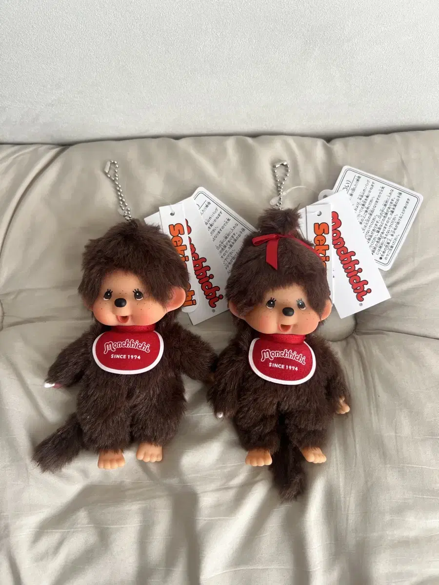 새상품 몬치치 키링 Monchhichi Keyring boy girl